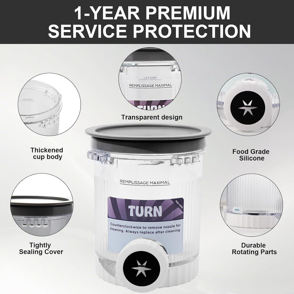 4 Pack Creami Swirl Pints and Lids for Ninja NC700 NC701 Series Accessory,16oz Creami Pint with Ice Cream Makers Compatible for Ninja Swirl Ice Cream & Soft Serve Makers BPA Free & Dishwasher Safe
