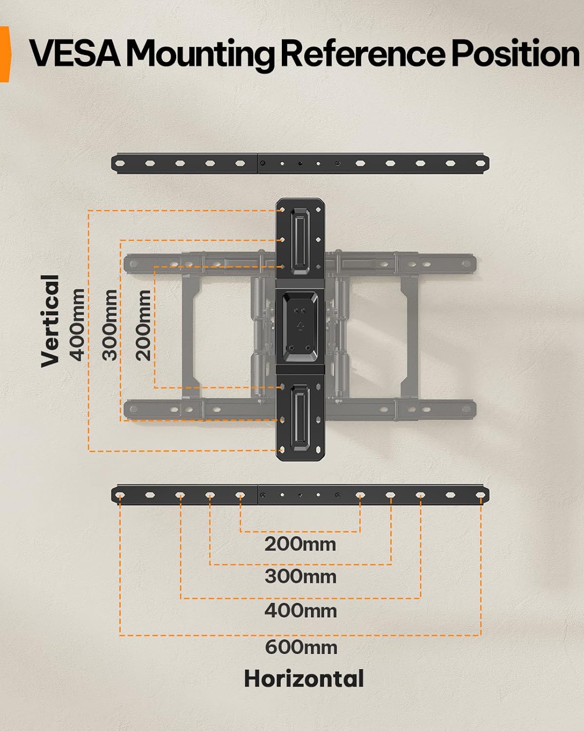 Perlegear Ultra Slim TV Wall Mount 1.1" Low Profile for 42-90" TVs, Fits 16"/24" Studs, Full Motion TV Mount Wall Bracket with Dual Articulating Arms, Swivel, Tilt, Max VESA 600x400mm, Holds 132lbs