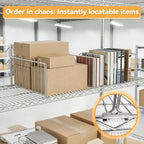 10 Pcs 14" W x 9" H Shelf Dividers for Wire Shelves, Vertical Wire Shelf Dividers for Storage Item Separation and Organization, Rack Shelving Accessories Bulk
