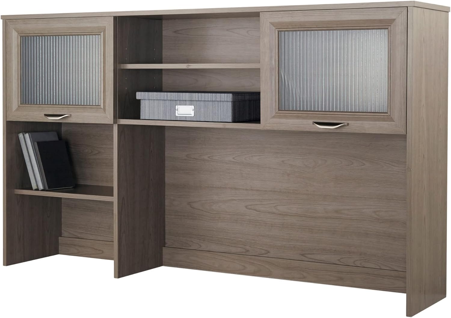Realspace® Magellan 58"W Hutch For Corner Or L-Shaped Computer Desks, Gray