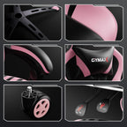 POWERSTONE Gaming Chair Video Game Chair with Footrest and Lumbar Support Racing Style PU Leather Computer Chair Ergonomic Adjustable Swivel Task Chair Pink