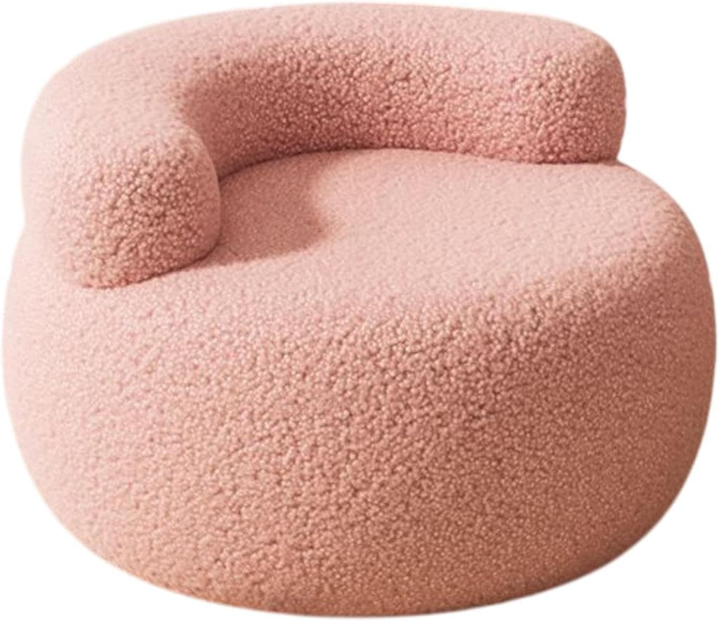 Lazy Sofa Footstool Ottoman Home Decor for Entryway Living Room Playroom Bedroom, Pink
