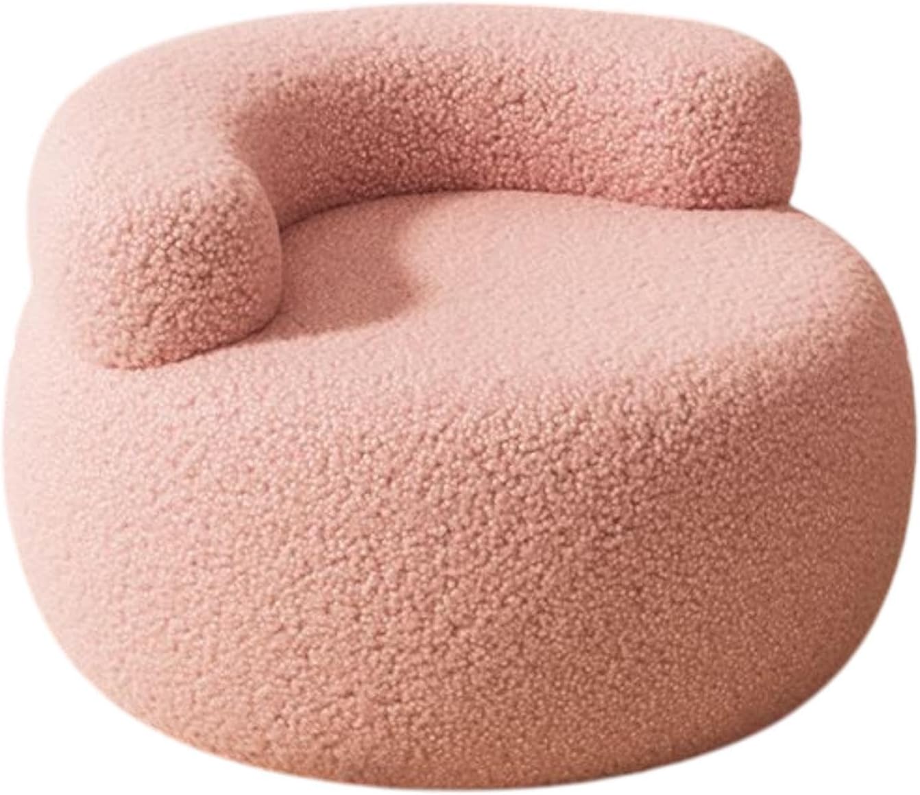 Lazy Sofa Footstool Ottoman Home Decor for Entryway Living Room Playroom Bedroom, Pink