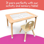 7 Days of Play Set of 2 Wooden Kids Chairs for Home, Classroom, Preschool, Daycare, Playrooms (Ages 2+)