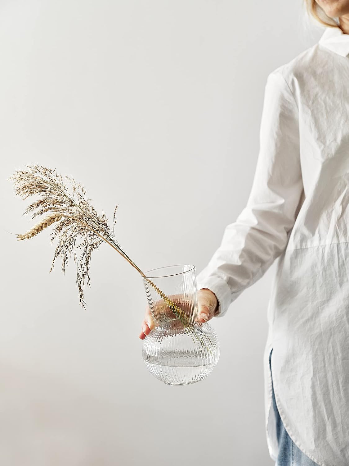 IKEA PÅDRAG vase, 17 cm, clear glass