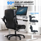 Big and Tall Office Chair 500lbs Wide Seat Executive Chair High-Back Office Foot Rest, Ergonomic Lumbar Support Computer Gaming Chairs for Heavy People(Beige)