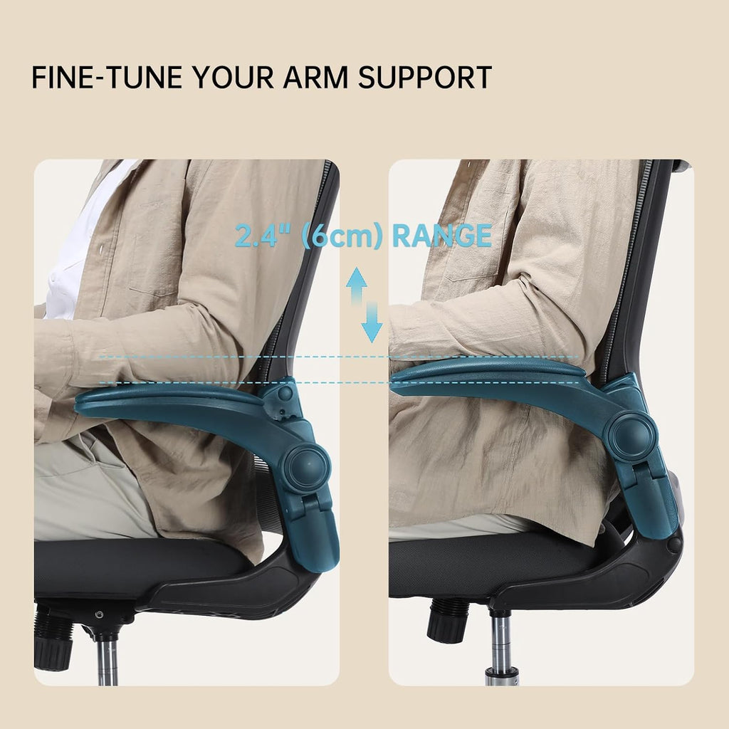 Drafting Chair,Tall Office Chair for Standing Desk,Office Drafting Chair with Footrest Ring,High Office Chair with Tilt Back,Extra Tall Office Chairs with Flip Up Armrest