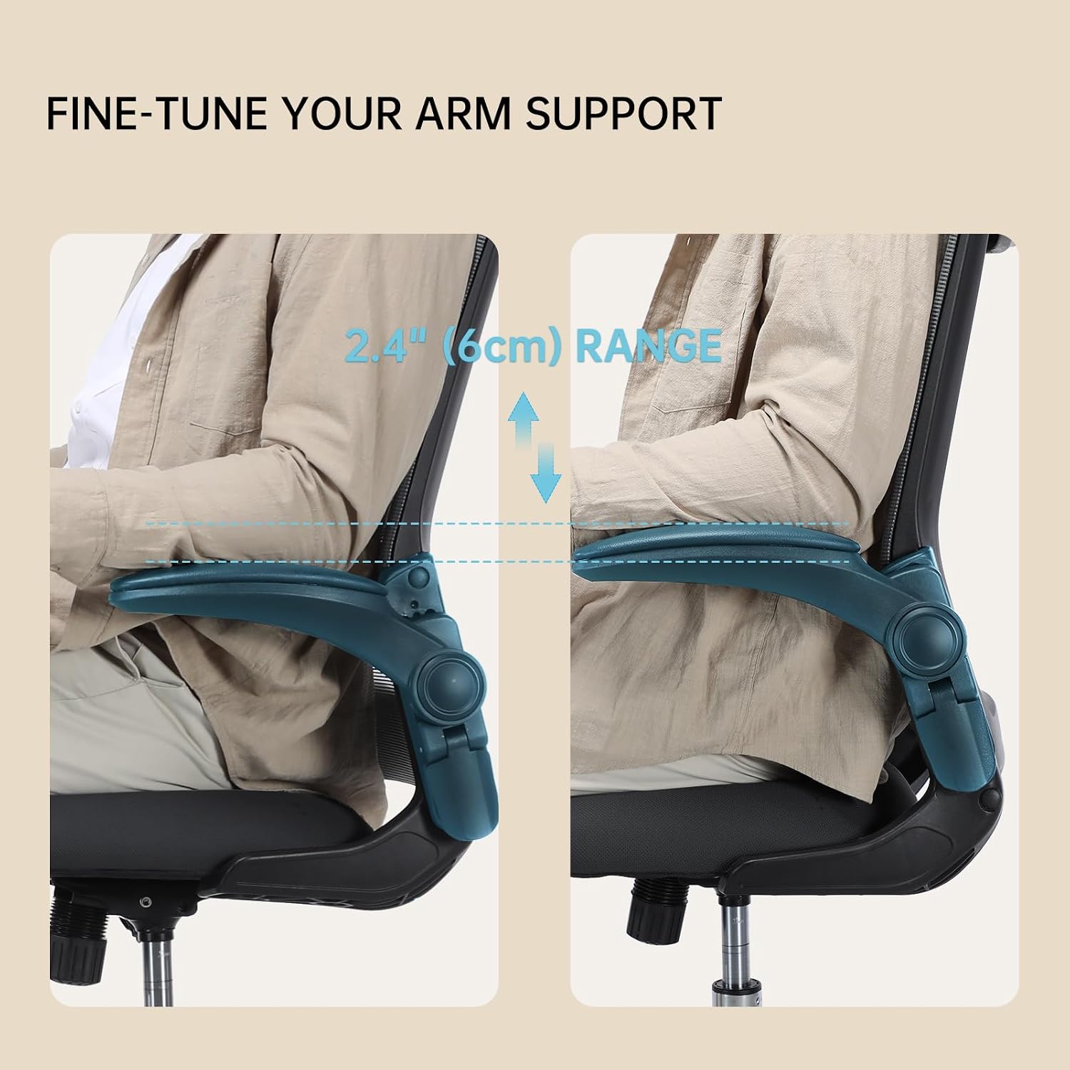 Drafting Chair,Tall Office Chair for Standing Desk,Office Drafting Chair with Footrest Ring,High Office Chair with Tilt Back,Extra Tall Office Chairs with Flip Up Armrest