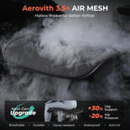 CAPOT Ergonomic Mesh Office Chair, Adjustable Lumbar High Back Desk Chair 400lbs, 4D Flip-up Arms, 3-Level Tilt Backrest, 3D Headrest, PU Wheels, Swivel Rolling Computer Seating for Long Desk Work