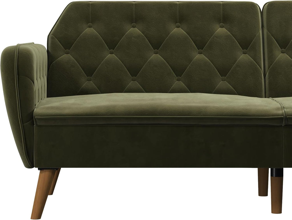 Novogratz 2144979N Tallulah Memory Foam Futo, Green