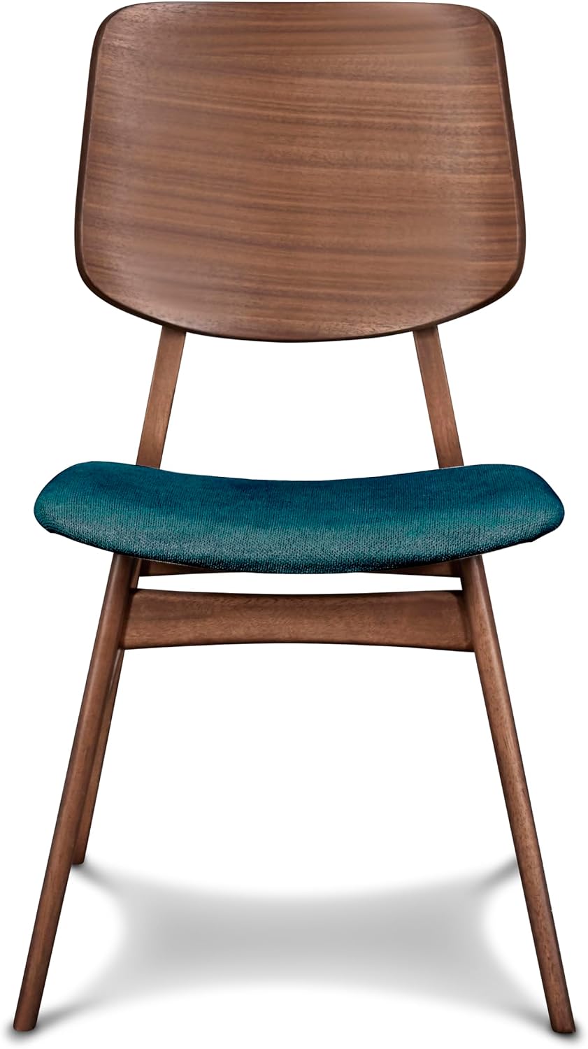 New Classic Furniture Oscar 5-Piece Wood 60" Dining Table Set in Teal