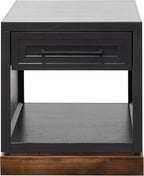 Bridgevine Home Nora Farmhouse Side Table with Drawer & Shelf, 22" End Table, Fully Assembled Storage Accent Table