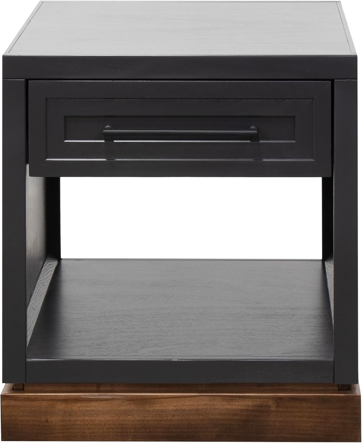 Bridgevine Home Nora Farmhouse Side Table with Drawer & Shelf, 22" End Table, Fully Assembled Storage Accent Table