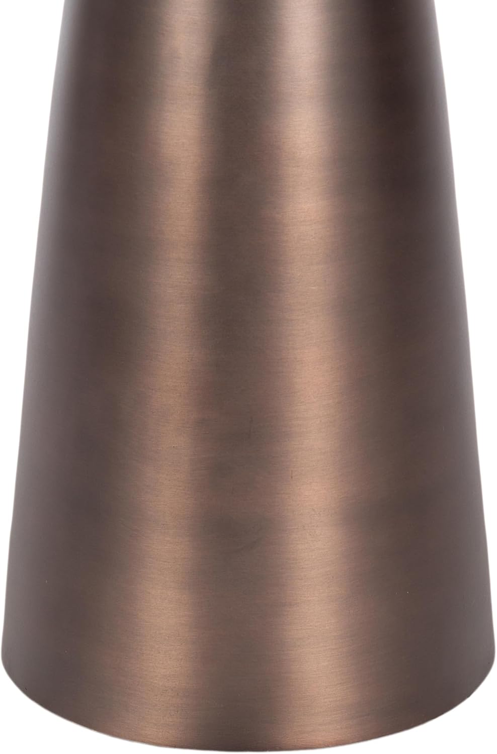 Kate and Laurel Steeves Modern Sophisticated Metal Side Table, 13 x 13 x 23, Bronze, Contemporary Pedestal End Table with Unique Sculptural Design for Use as Bedroom Nightstand
