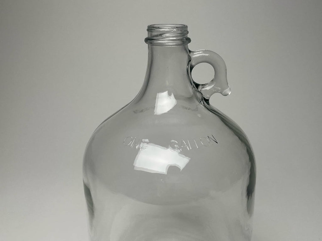 Rustic Strength Glass Jug with Cap, 1 Gallon