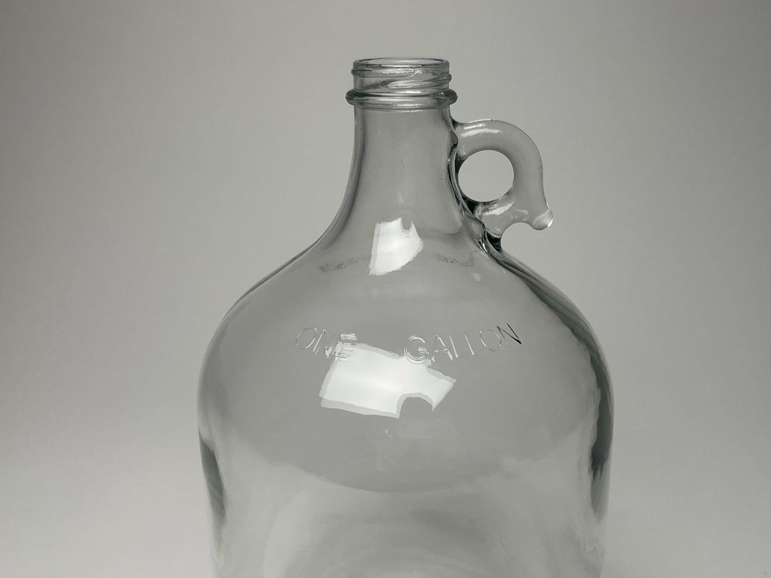 Rustic Strength Glass Jug with Cap, 1 Gallon