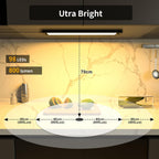 WOBANE Under Cabinet Lighting,16.5 inch Dimmable Counter Lights for Kitchen,Plug in LED Light Bar for Cupboard,Workbench,Shelf, Desk,5 Color Settings from 2700K-6000K,800 LM Super Bright