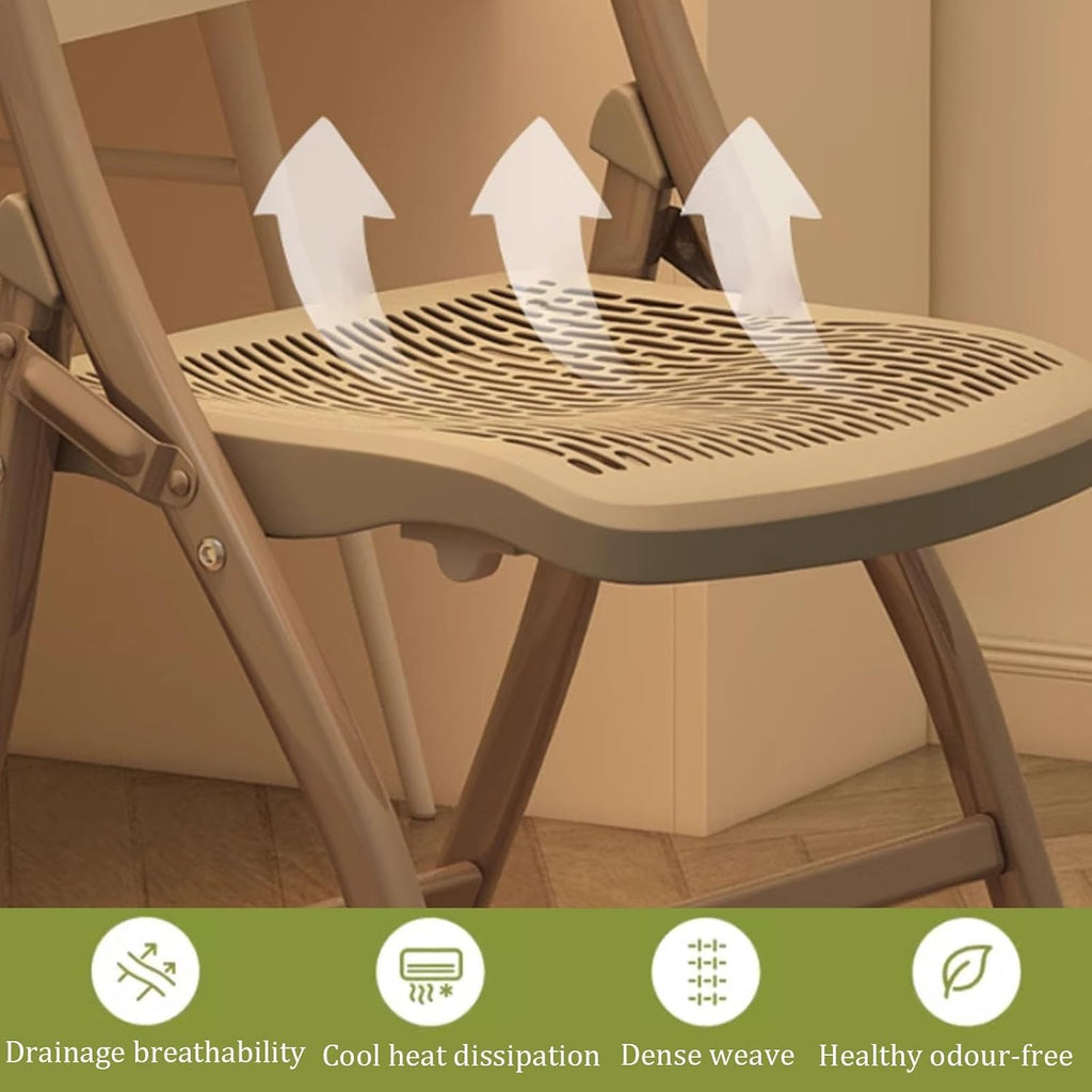 JSWHYBD PP Plastic Folding Chair Lightweight Folding Chair Easy to Fold and Store Comfortable and Durable Strong Load-Bearing Capacity Suitable for Parties Families and Offices(Grey)