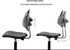 Heavy Duty Durable Drafting Stool - Easy to Clean! Ergonomic Polyurethane Chair. Seat Height Adjustable w/Footring for Home, Automotive, Lab, Cleanroom (Non-Rolling Glides, Tall Stool).