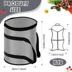 Shihanee 10 Pcs Christmas Holiday String Lights Storage Organizer and 1 Storage Bag Containers Light Cord Rope Reel Organizer Wraps(Gray)