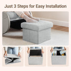 MAMAZING Lullabud Nursery Rocking Chair Glider with Ottoman for Breastfeeding, Upholstered Nursing Chair with Removable Cover Reading Chair for Bedroom, Living Room(Light Grey/Light Grey)