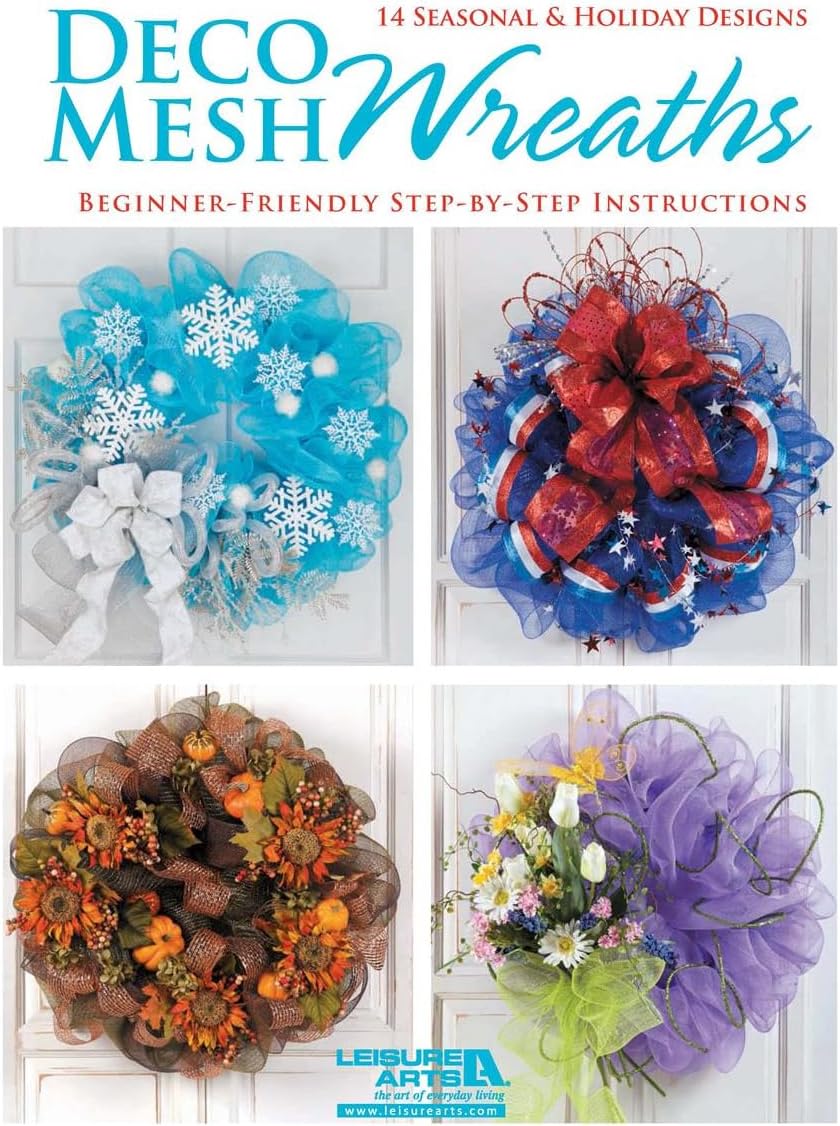 Leisure Arts-Deco Mesh Wreaths