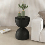 Solid Wood Small Side Table, Accent Table Freeform Natural Plant Stand Coffee Table Pedestal Display Stand Accent Stool for Living Room Bedroom Entryway Office Home Decor,A