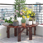 Outdoor Park Garden Benches,Tree Bench Wrap Around Tree Bench,for Backyard Leisure Chair Patio Seating
