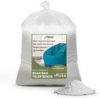 Bean Products Bean Bag Refill Beads - 100% Recycled NEW Polystyrene Filler Beads for Lasting Support - Poly Fill Beans - Versatile Filling for DIY Projects - Made in USA - 2 Cubic ft.