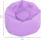 FDP SoftScape Classic 26" Junior Bean Bag Chair, Furniture for Kids, Perfect for Reading, Playing Video Games, Relaxing Alternative Seating for Classroom, Daycare, Library Home - Lavender, 10477-LV