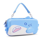 GeekShare Portable Carrying Case Compatible with Switch 2 (2025), Hard Storage Bag with 12 Game Card Slots, Cute Travel Case for Switch 2 Console and Accessories, Shark