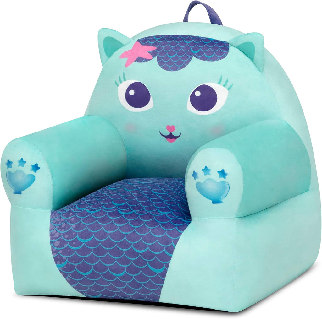 Delta Children - Gabby's Dollhouse Cozee Buddy Kids Chair, Blue