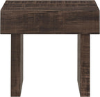 Roundhill Furniture Athens Modern Accent End Table, Walnut