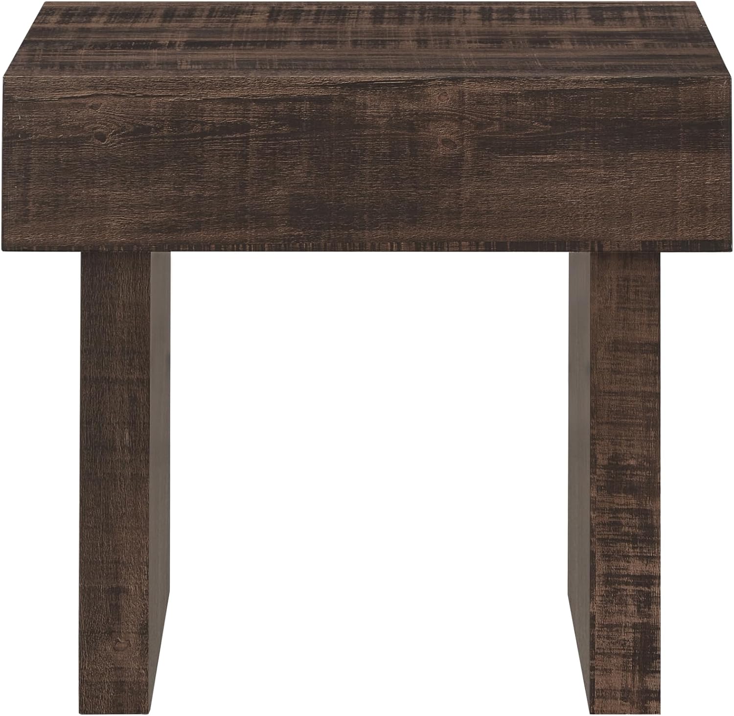 Roundhill Furniture Athens Modern Accent End Table, Walnut