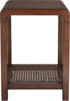 55 Downing Street Powell 22" Wide Brown Wood Side Table