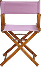 Casual Home 200-55/021-22 18" Honey Oak Frame-Pink Canvas Director Chair Classic Height, OakFrame