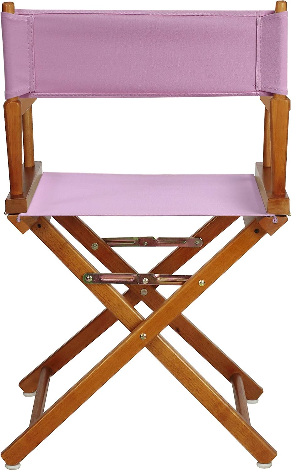 Casual Home 200-55/021-22 18" Honey Oak Frame-Pink Canvas Director Chair Classic Height, OakFrame