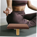 SHERCHPRY Wooden Meditation Bench Small Prayer Stool with Cushion Posture Support for Yoga and Zen Sitting Suitable Under 150cm Height