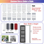 Acrylic Glass Sliding Folding Door with Aluminum Frame, Indoor Retractable Room Divider, Custom Size Privacy Panel Screen Partition, 80-86 Inches High