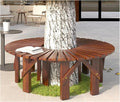 Garden Tree Bench Wrap Around Wooden Benches Seater,for Backyard Leisure Chair Patio Seating