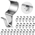 24PCS Vinyl Siding Hook, Thicken Stainless Steel Vinyl Siding Clips Hangers, Heavy-Duty No Drill Vinyl Hook for Outdoor Decor, Hanging on Patio, Christmas Wreath Hangers