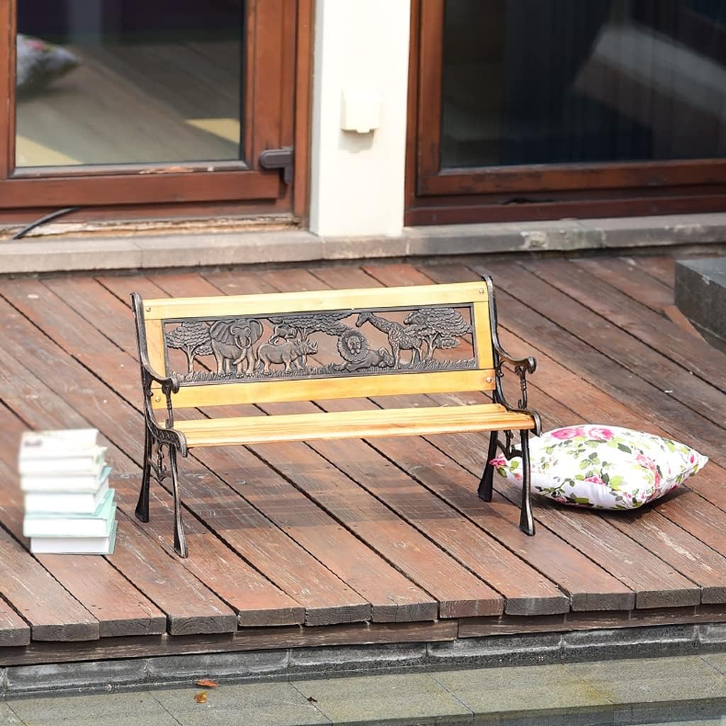 Patio Benches for Outdoors Outdoor Company Seat Park Back Chair Bench Solid Wood Garden Leisure Waiting Garden Benches for Outdoors