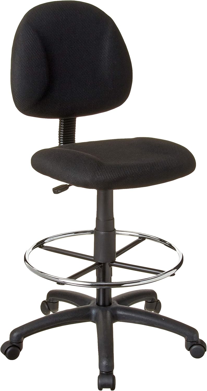 Boss Office Ergonomic Drafting Chair + Be Well Medical Spa Stool Bundle