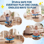 Garvee Spinning Chair for Autistic Kids, Multifunctional Sensory Chair, Glow-in-the-Dark Elephant Swivel Seat, Balance Training Sit and Spin Toy for ADHD, Ideal Gift for Autistic Boys, Ages 3+