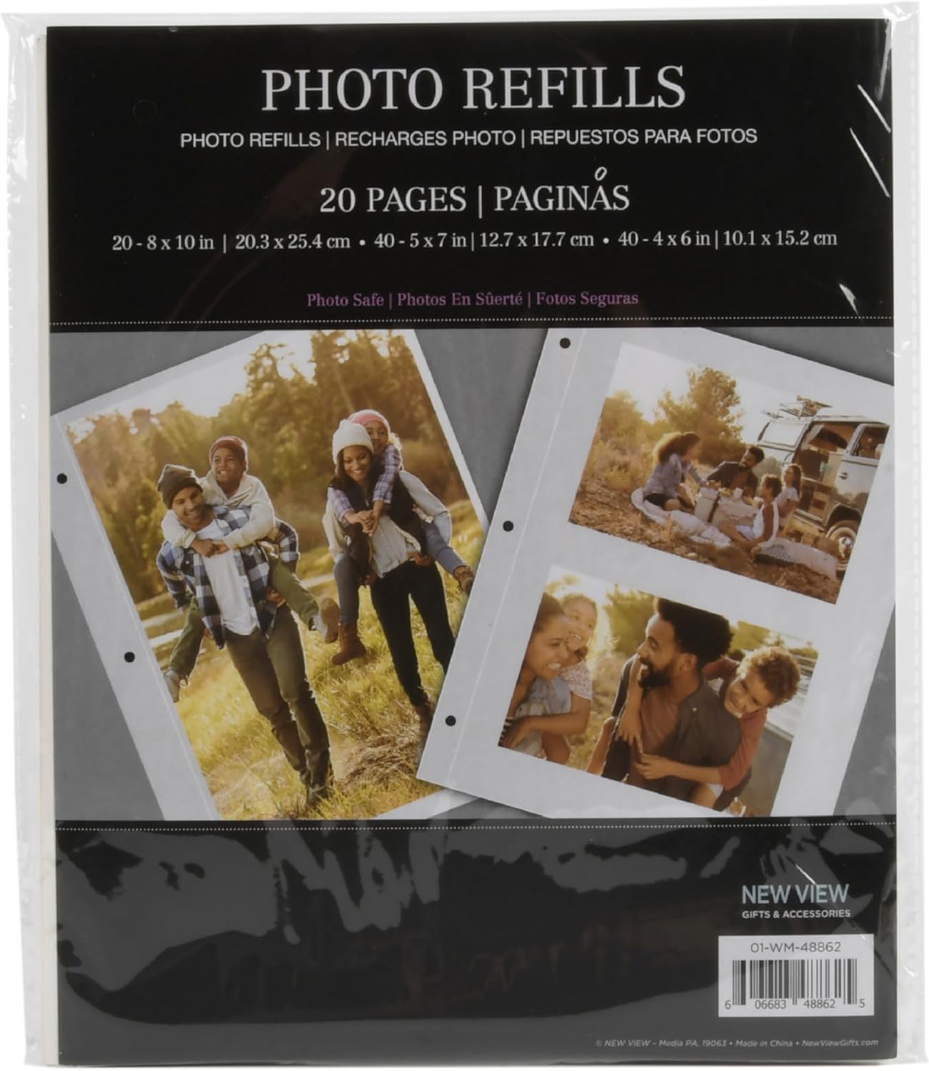 8" x 10" Magnetic Photo Album Page Refills, 20 pages