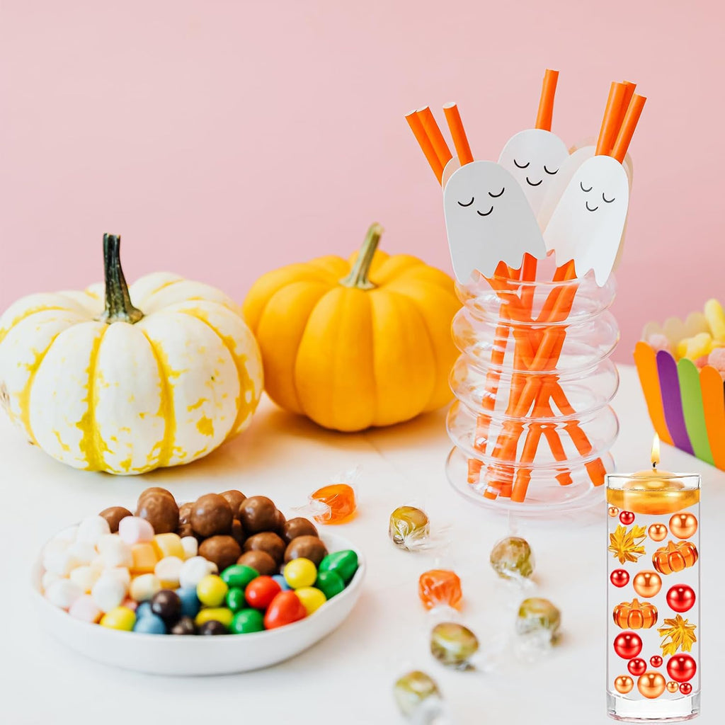 111pcs Thanksgiving Vases Filler Set Faux for Vases Filler Fall Centerpiece for Thanksgiving Halloween Fall
