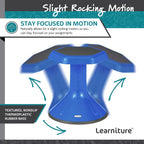 Learniture Backless Active Learning Stool for Office Desks and Classrooms, Active Learning Wobble Chair with Rocking Motion, 18"H, Black