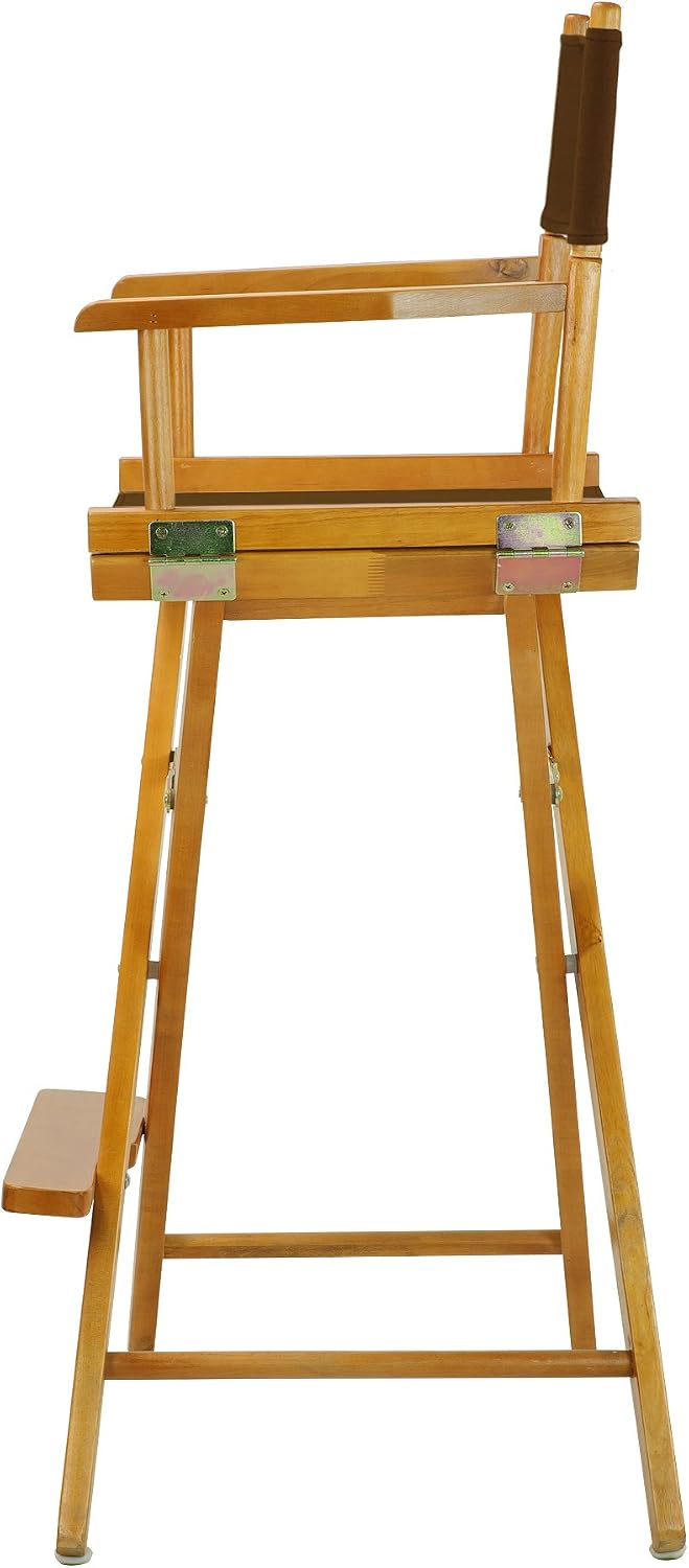 Casual Home 230-05/021-45 Director Chair 30" - Bar Height Honey OakFrame/Brown Canvas