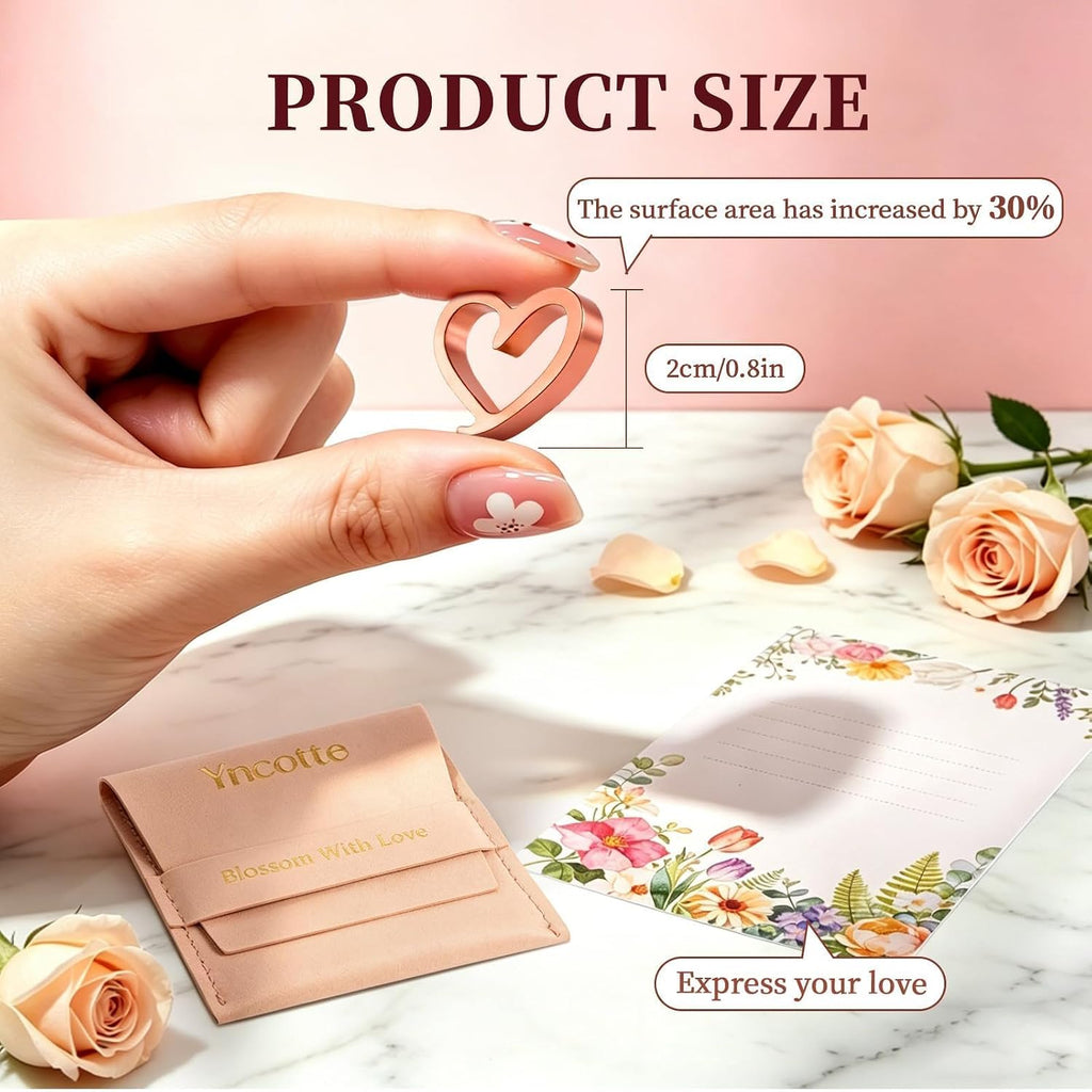 Fresh Cut Flower Food Copper Heart – Boost Flower Food Packet & Keep Water Clean for Longer Life, 99.99% Copper, Eco Friendly, Reusable Vase Accessory for All Fresh Cut Flower Varieties (1-Pack)