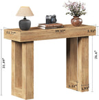 LIVEHOM Console Table for Entryway, Wood Sofa Table Behind the Couch, Narrow Entry Table Foyer Hallway Table for Living Room, Accent Table (39")